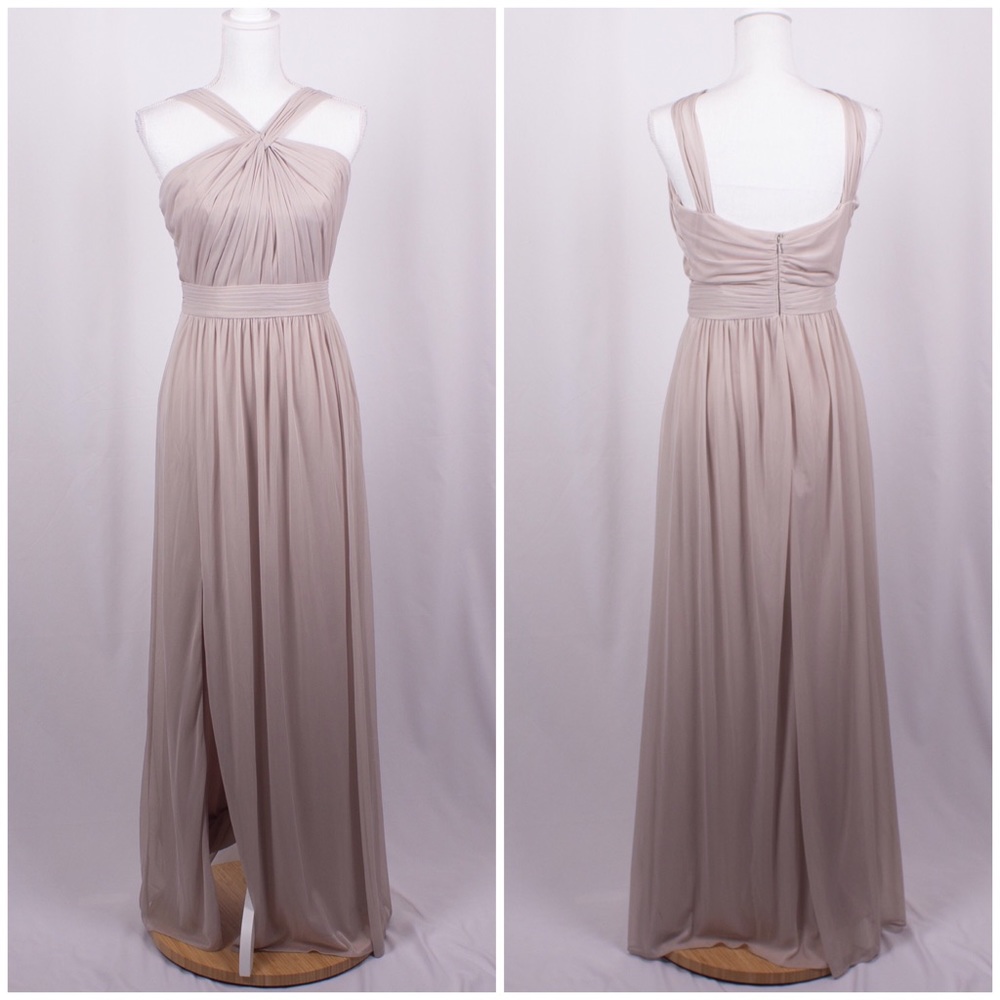 DAVID’S BRIDAL Halter Maxi Gown 12